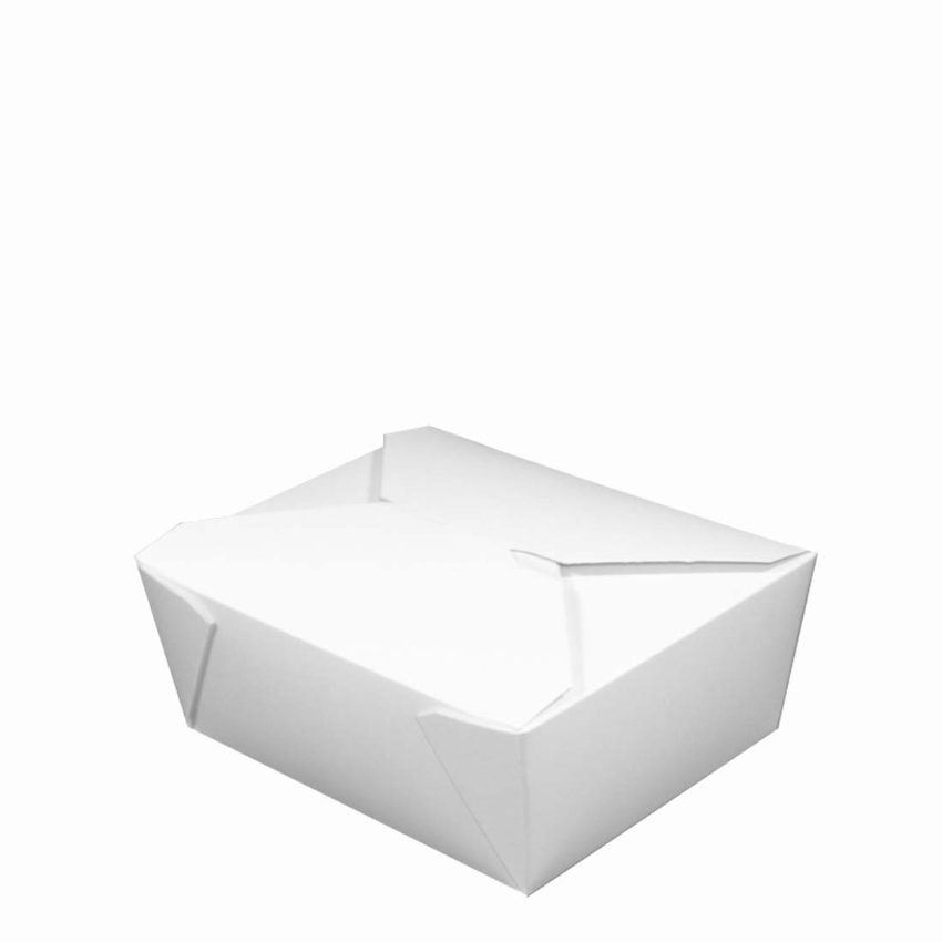 MEAL BOX WHITE LEAKPROOF No8 MEDIUM 46floz 1x250