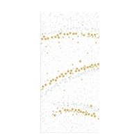 DUNISOFT GOLDEN STARDUST WHITE 40cm 8Fold NAPKIN   1x720