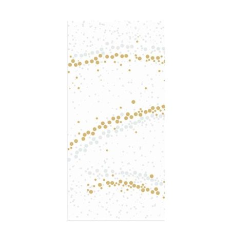 DUNISOFT GOLDEN STARDUST WHITE 40cm 8Fold NAPKIN   1x720