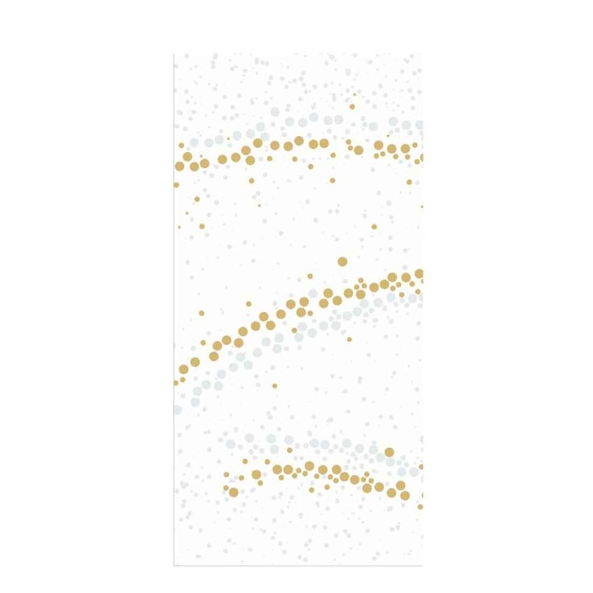 DUNISOFT GOLDEN STARDUST WHITE 40cm 8Fold NAPKIN   1x720