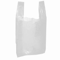 CARRIER BAG VEST WHITE 11x17x21 inches 16mu 1x1000
