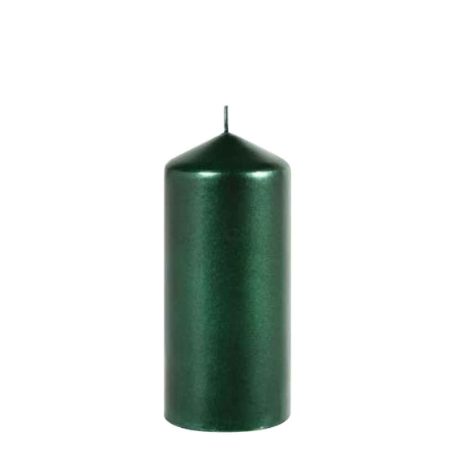 CANDLE PILLAR GREEN 1x20   150x70mm