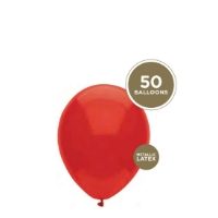 12inch RED METALLIC LATEX BALLOONS   1x50