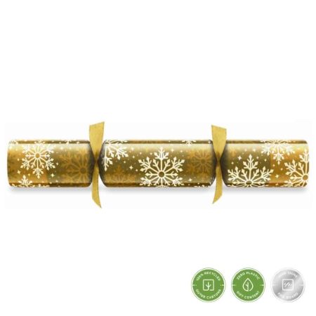 11inch  SNOWFLAKE GOLD CRACKER   1x100