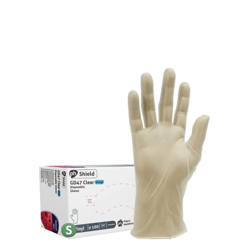 CLEAR VINYL GLOVE (small) 1x100 (packet)