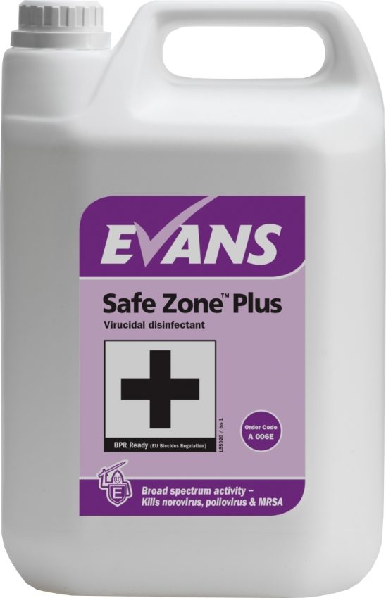 SAFE ZONE PLUS DISINFECTANT CLEANER 1x2x5ltr