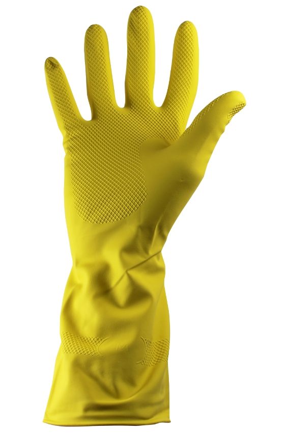 RUBBER GLOVE YELLOW (extra large) 1x12