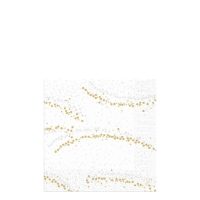 40cm 3ply GOLDEN STARDUST WHITE TISSUE NAPKIN   1x1000