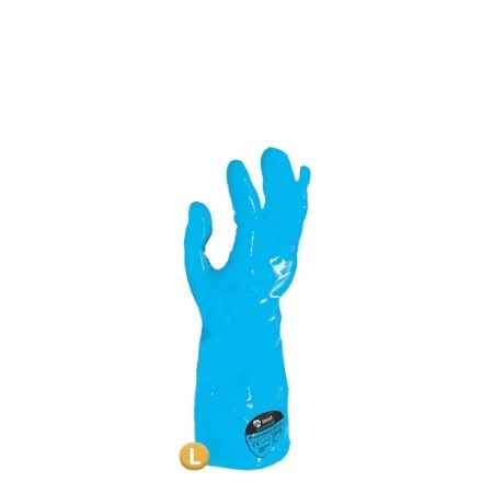RUBBER GLOVE BLUE (large)   1x12   (packet)