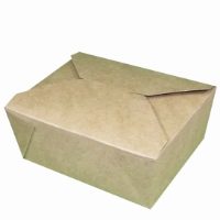 MEAL BOX BROWN LEAKPROOF No4 140/160x195/220x90mm 1x180
