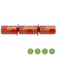 12inch BUBBLES RED & GOLD CRACKER   1x50