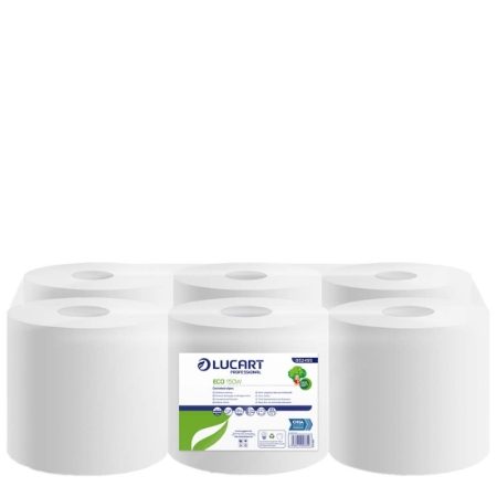 2ply 150mtr WHITE CENTREFEED ROLL (417Sheet)   1x6