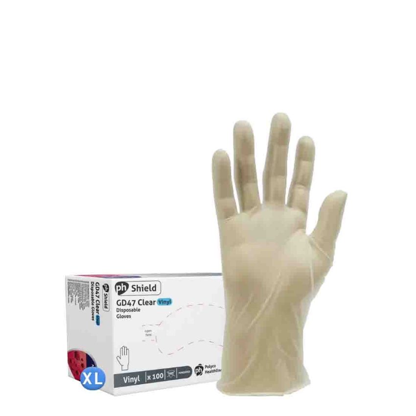 CLEAR VINYL GLOVE (extra large) 10x100 (case)