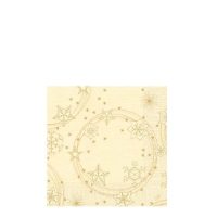 40cm 3ply STARSHINE CREAM TISSUE NAPKIN   1x1000