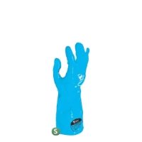 RUBBER GLOVE BLUE (small)   1x12   (packet)