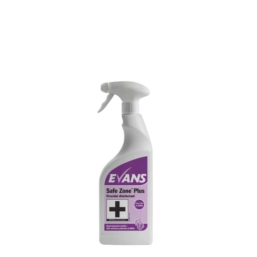 SAFE ZONE PLUS DISINFECTANT CLEANER SPRAY   6x750ml