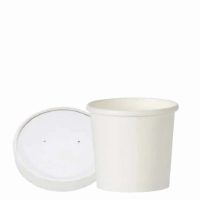 SOUP CONTAINER WHITE PAPER 12oz WITH VENTED LID 1x250