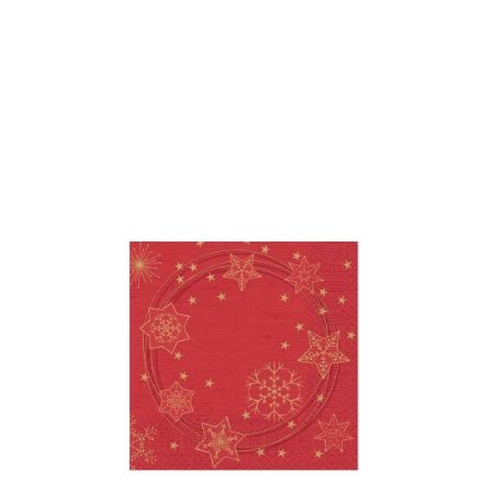 33cm 3ply STARSHINE RED TISSUE NAPKIN   1x500