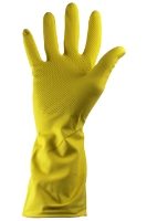RUBBER GLOVE YELLOW (large) 12x12  (case)
