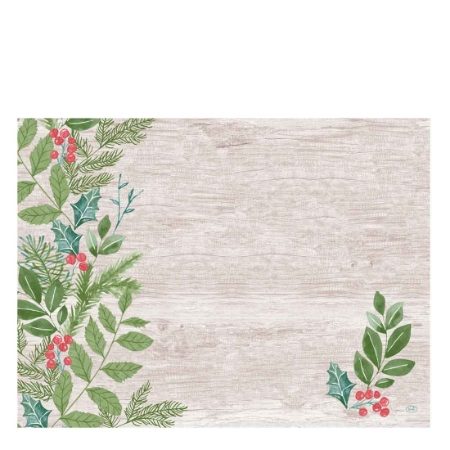 DUNI PAPER WINTER GREENE 30cm x 40cm PLACEMATS   1x1000