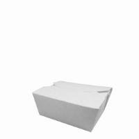 MEAL BOX WHITE LEAKPROOF No1A SMALL  1x600