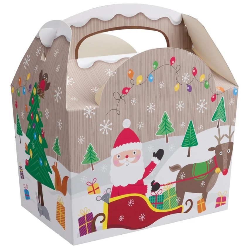 MEAL BOX MERRY CHRISTMAS DESIGN 1x250