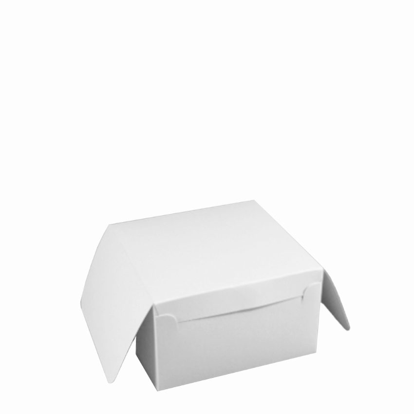 CAKE BOX HAND ERECT WHITE 5x5x3 inches   1x250