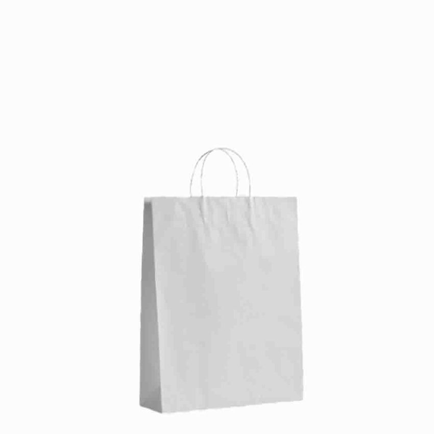 CARRIER BAG WHITE TWISTED HANDLED  12.5x18x16 inch 1x125