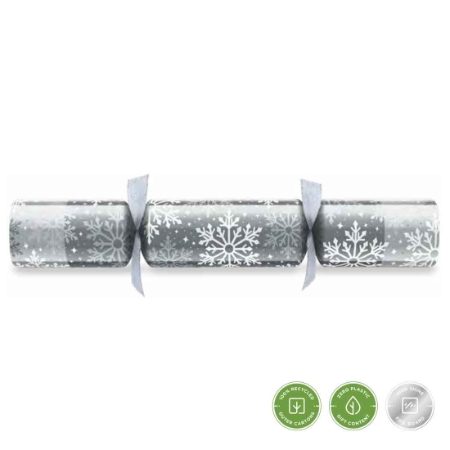 11inch  SNOWFLAKE SILVER CRACKER   1x100