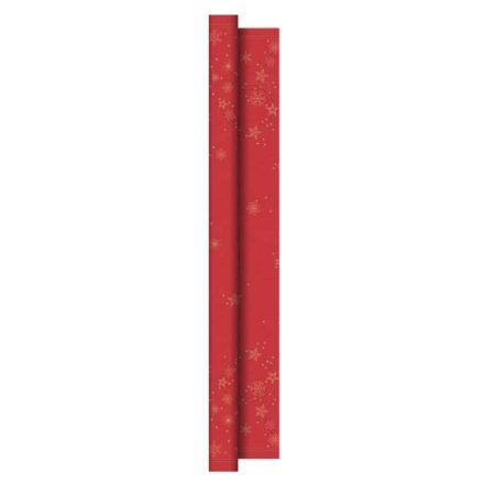 DUNICEL STARSHINE RED BANQUET ROLL   2x25mtr