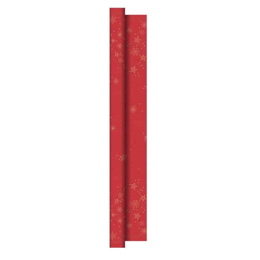 DUNICEL STARSHINE RED BANQUET ROLL   2x25mtr