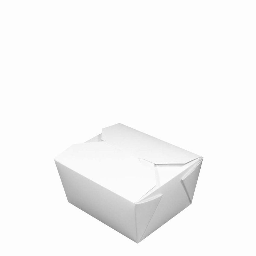 MEAL BOX WHITE LEAKPROOF No1 SMALL 26floz  1x500