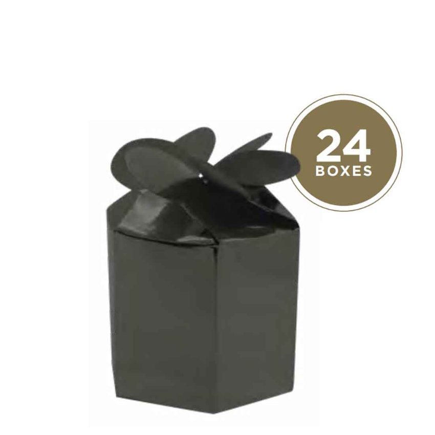 BLACK GIFT BOX (popper/r.balloon/streamer/blowout)  1x24