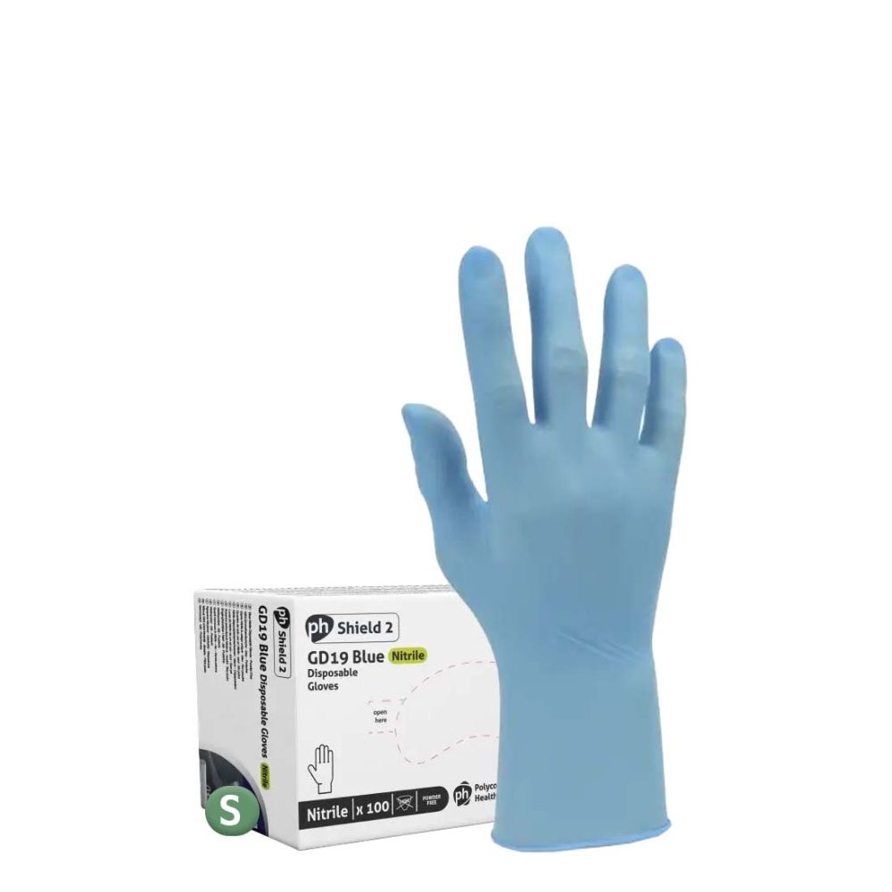 Glove Nitrile Blue Powder Free (small) 10x100 (case) - Nivek Catering 