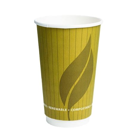 16oz DOUBLE WALL ENVIROWARE LEAF HOT CUP 1x500