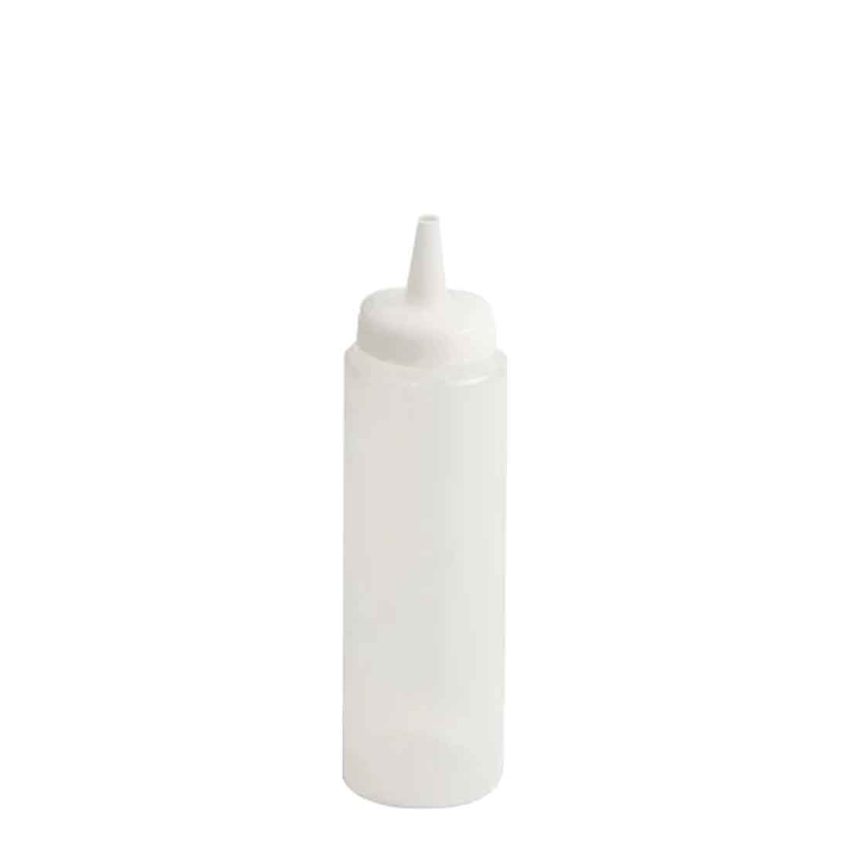 SQUEEZE BOTTLE WIDE NECK CLEAR 24OZ/71CL SINGLE