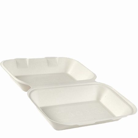 BAGASSE LARGE MEAL BOX (10inch x 6inch)   1x250
