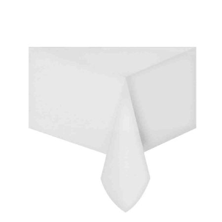 TABLIN WHITE 120cm TABLECOVER   1x50