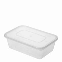 CONTAINER & LID A750cc MICROWAVE PLASTIC 1x250