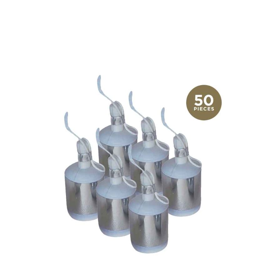 SILVER FOIL PARTY POPPERS   1x50