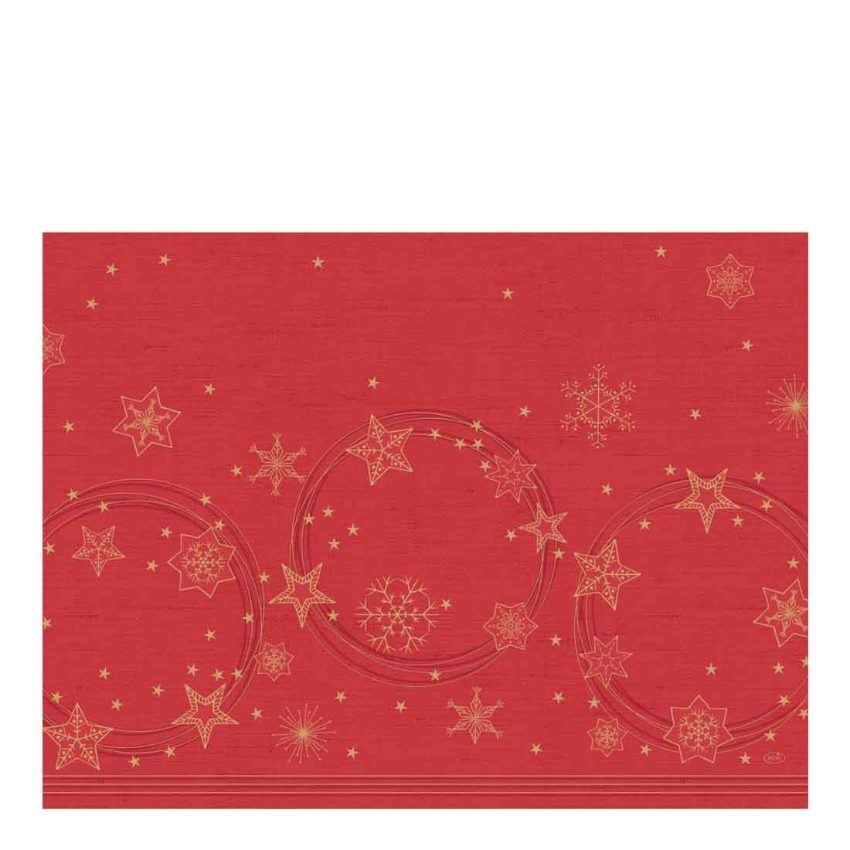 DUNI PAPER STARSHINE RED 30cm x 40cm PLACEMATS   1x1000