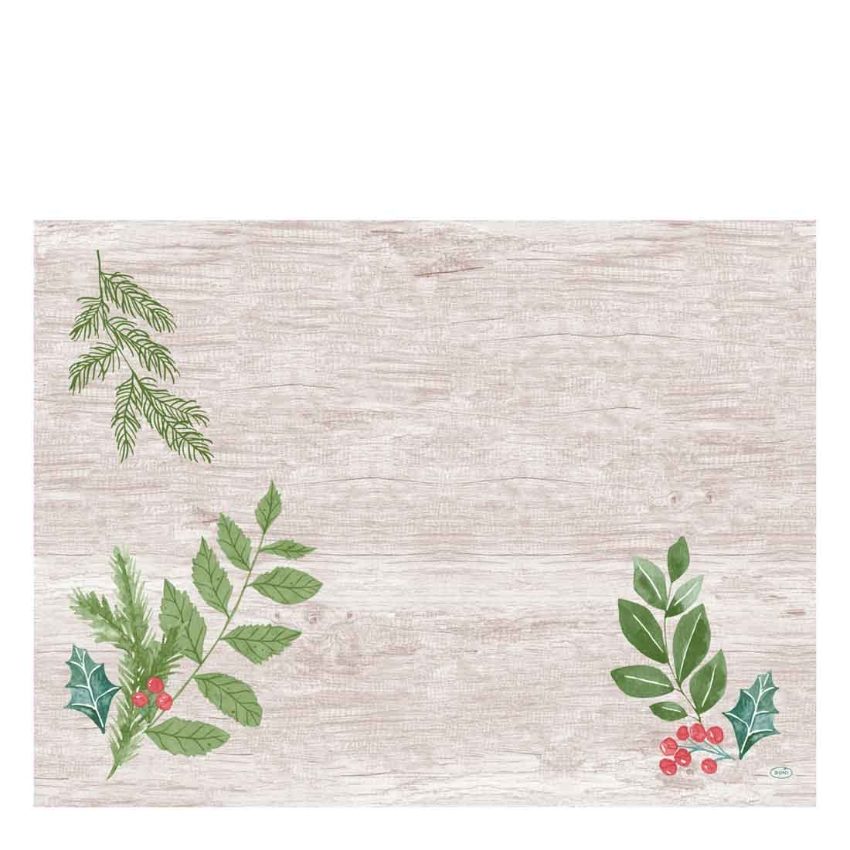 DUNICEL WINTER GREENE 30cm x 40cm PLACEMATS   1x500