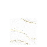 DUNISOFT GOLDEN STARDUST WHITE 40cm NAPKIN   1x360