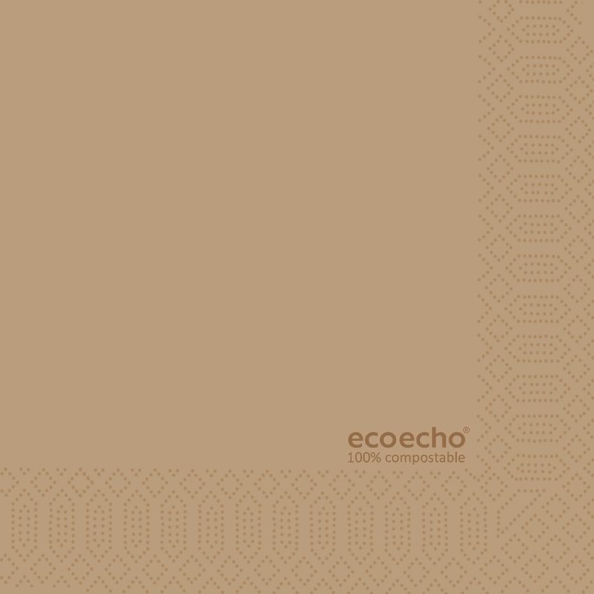24cm 2ply ECO-ECHO KRAFT NAPKIN  1x2000