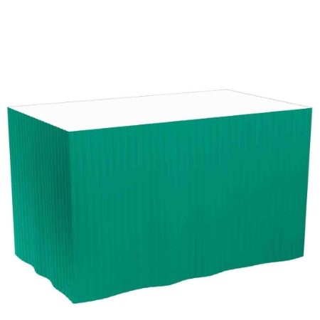 DUNICEL TABLE SKIRT FOREST GREEN 1x5x4mtr